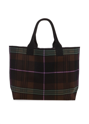 Knit easy shopper medium Chicory Coffee C20800046 Ganni 